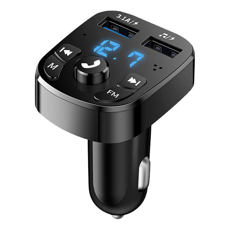 (📲 MULTIMEDIA) Transmetteur FM Bluetooth 5.0 -  Kit de lecteur MP3 - Haut-parleur Audio - Adaptateur récepteur USB - Chargeur rapide