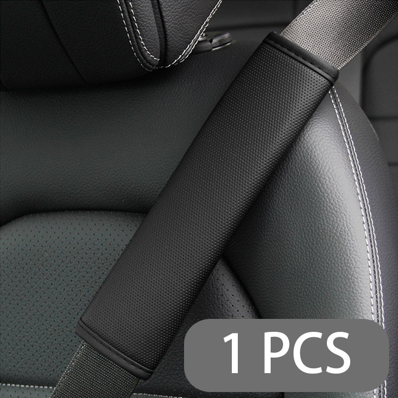 (🚸 SECURITE) Coussin de rembourrage de ceinture de sécurité en cuir -  Protection respirante.
