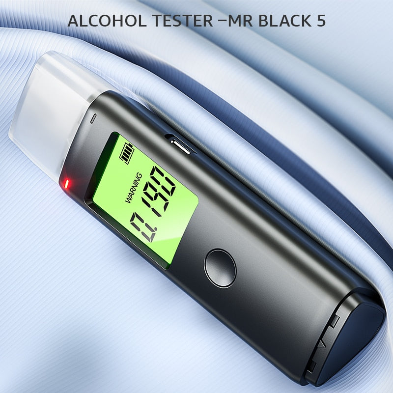 (🚸 SECURITE) Éthylomètre ZBK Rechargeable - Précision de qualité professionnelle - Testeur d'alcoolémie portable
